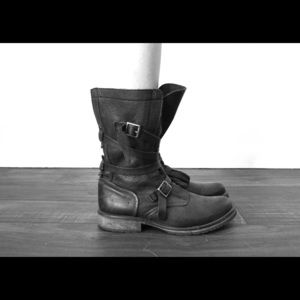 Steve Madden Black Boots, Black Leather Boots